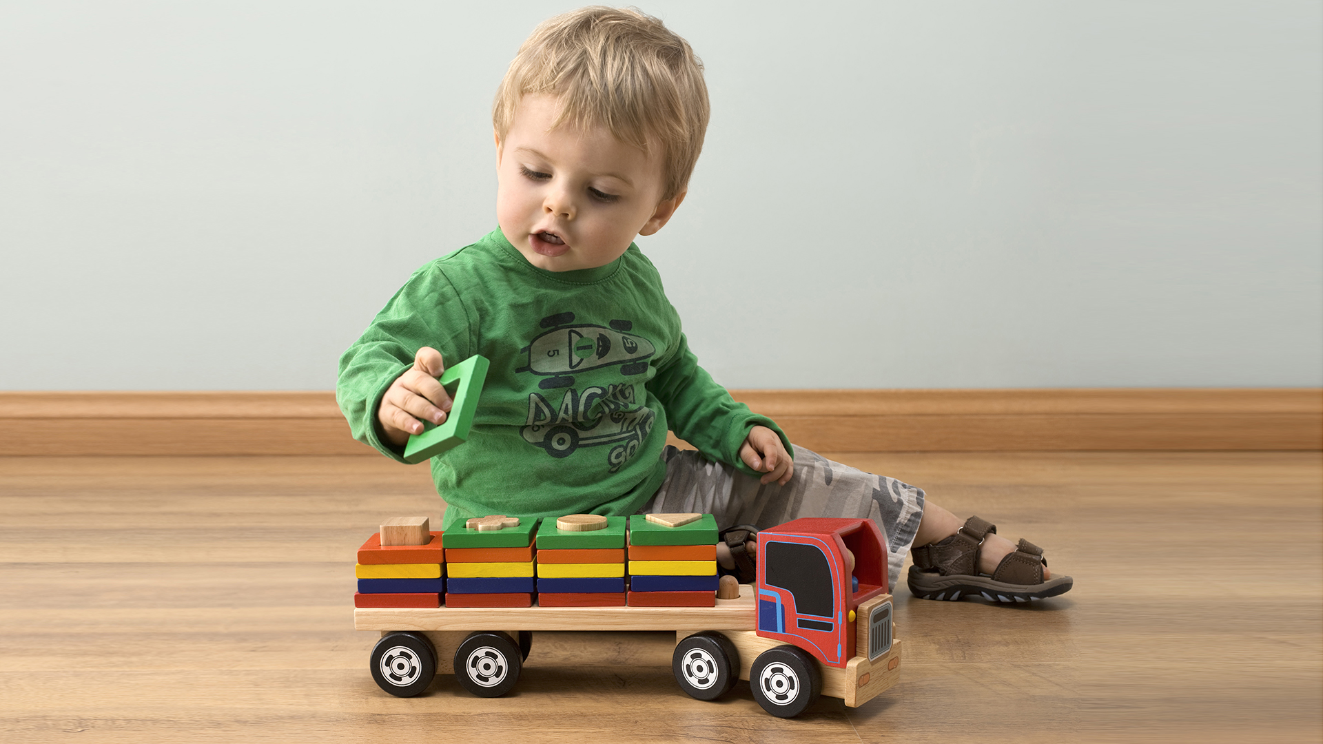 Getty Images stock child kid toy truck
